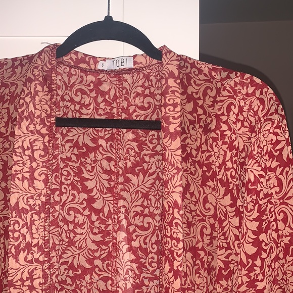 extra long open front kimono - Picture 2 of 4